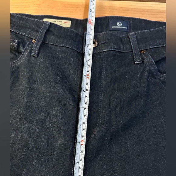 AG Adriano Goldschmied JEANS The Janis High‎ Rise Flare Dark Blue Wash 32 - Picture 15 of 16